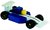 Mini-Formel 1 blau/weiß